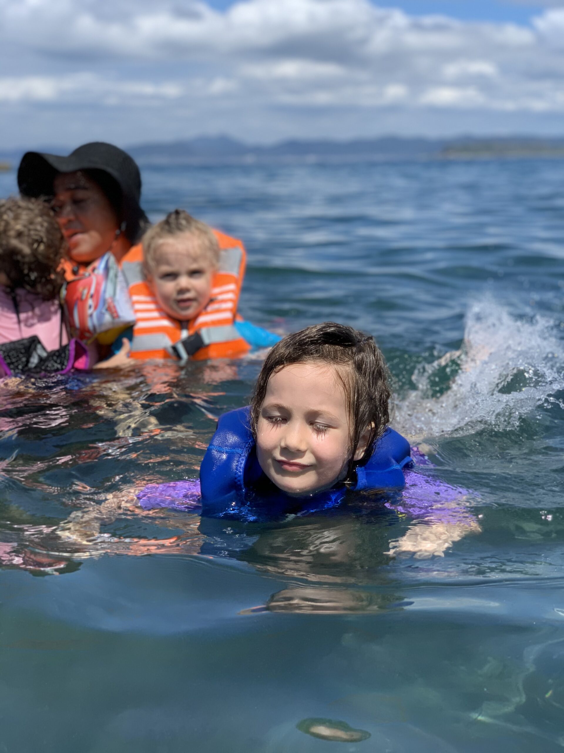 Preschool water play and campus activity