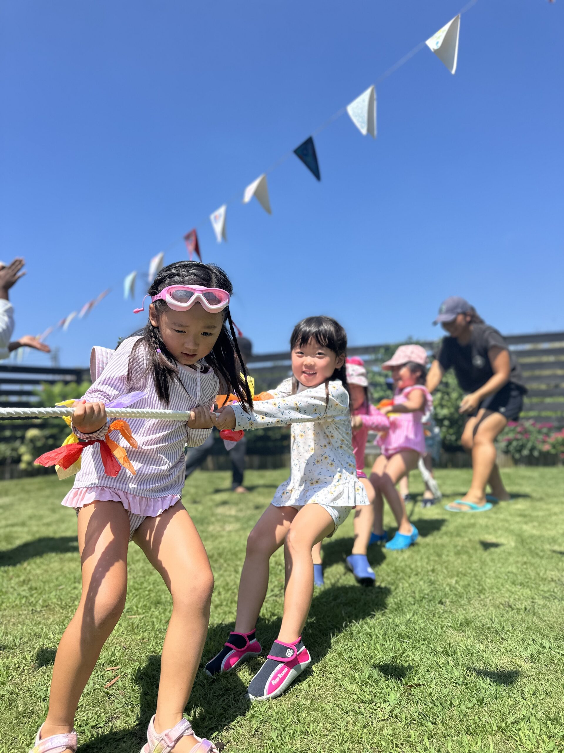 Children exploring outdoors